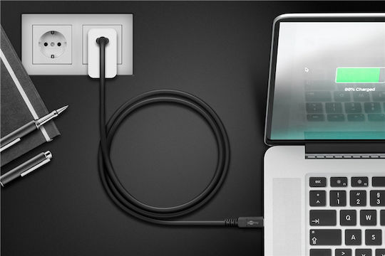 Goobay USB 4 Cable USB-C male - USB-C male 100W Black 1m (60200)