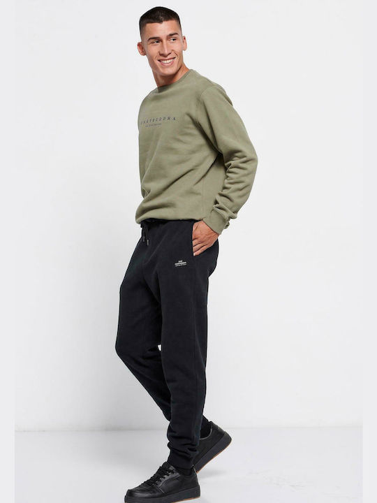 Men's Sweatpants with Rubber Black