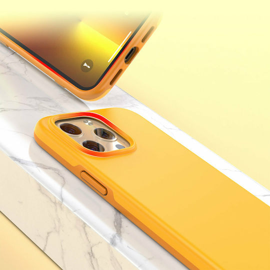 Choetech MFM Anti-drop Back Cover Πλαστικό Σετ με Τζαμάκι Πορτοκαλί (iPhone 13 Pro Max)