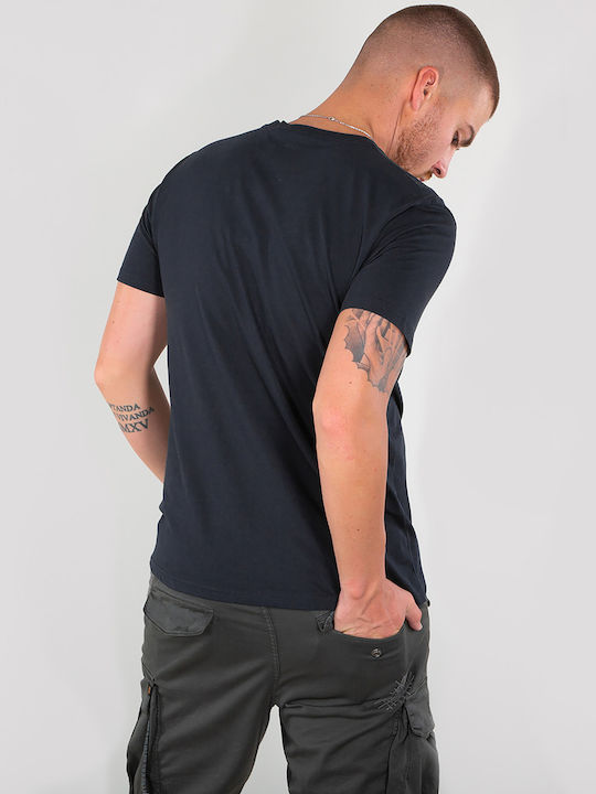 Basic Small Logo T-shirt Navy Μπλε