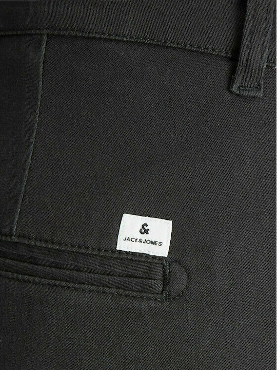 Trousers Chino Elastic in Relaxed Fit Black