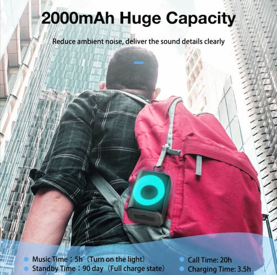 BlitzWolf Airaux Bluetooth Speaker 10W with Battery Life up to 5 hours Black