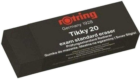 Rotring Γόμα για Μολύβι Τίkky 20 Εxam Eraser Μαύρη