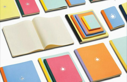 The Writing Fields Smartbook Σημειωματάριο A6 160 Φύλλων Ριγέ Ροζ