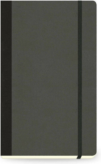 The Writing Fields Flexbook Adventure Notebook A6 Ruled with Elastic Gray