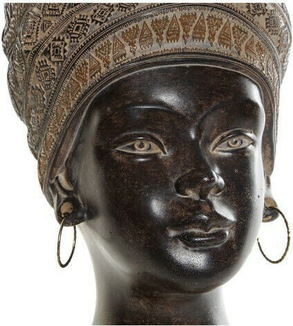 DKD Home Decor Ghiveci Polirosină Maro 13.5x15.5x25.5εκ. Africana