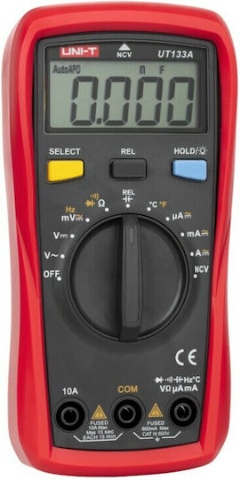 Uni-T Digital Multimeter with AC / DC / Resistance / Capacitance / Temperature Measurement UT133A
