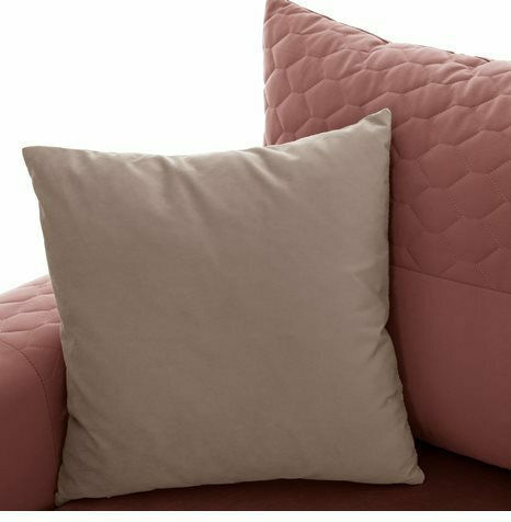 Portofino Colțar Canapea cu Unghi Reversibil Roz 240x165x92cm