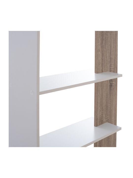Bookcase Harvey White 80x23x141cm