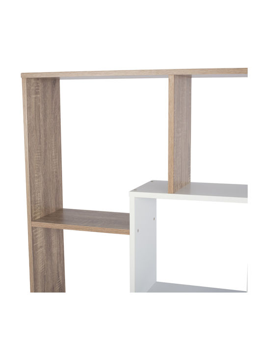 Bookcase White 136x22x136cm