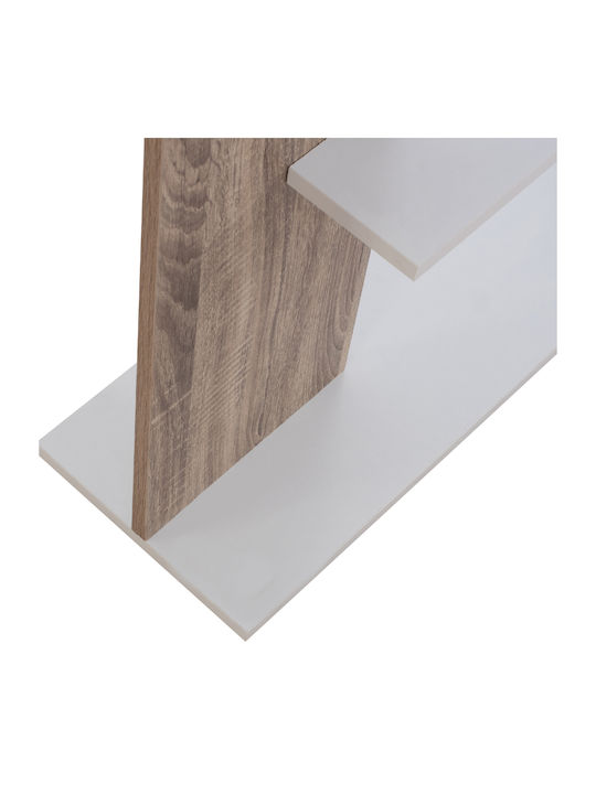 Bookcase Harvey White 80x23x141cm