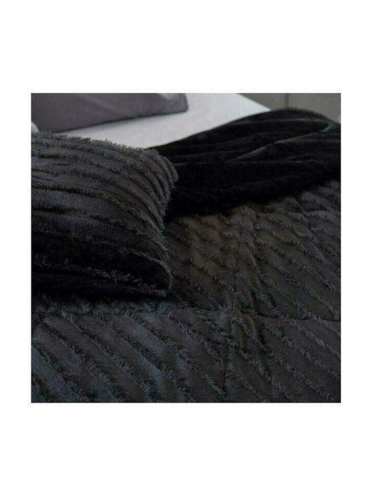 Palamaiki Decorative Pillow Case Gwen Fleece Black 50x50cm