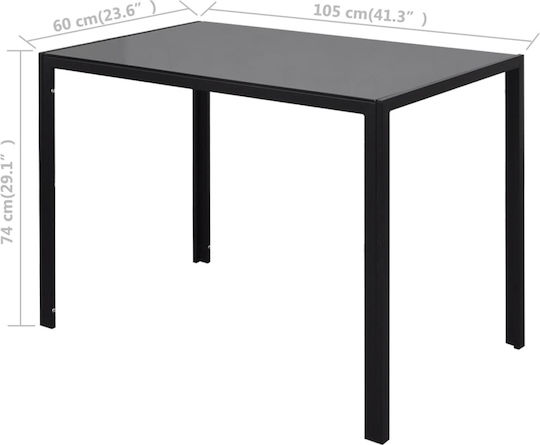Τραπεζαρία με 4 Καρέκλες 105x60εκ.