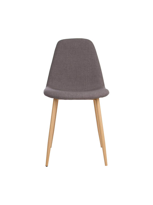 Roka Dining Room Velvet Chair Dark Grey 44x51x85.5cm