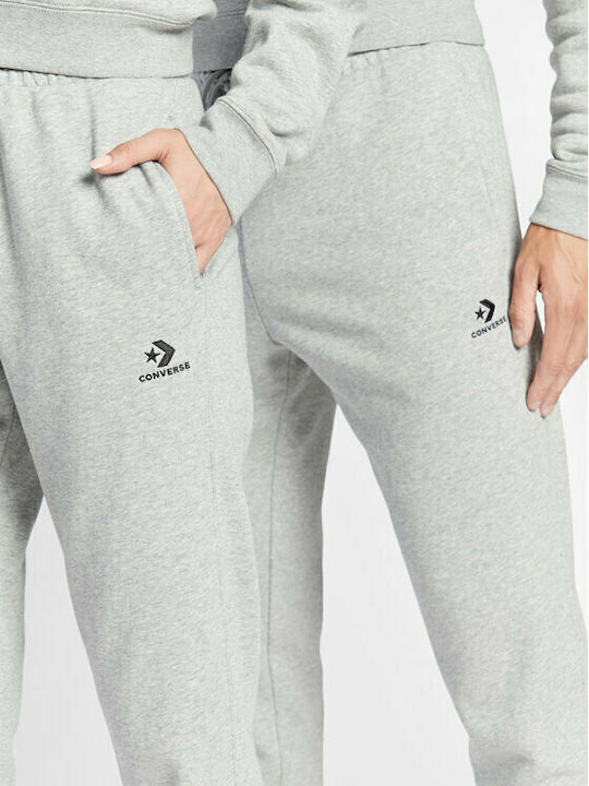 Damen Jogginghose mit Hohe Taille und Jogger Fleece Farbe Grau