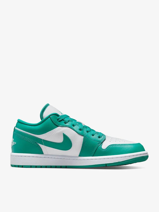 Air  1 Low Damen Sneakers White / New Emerald