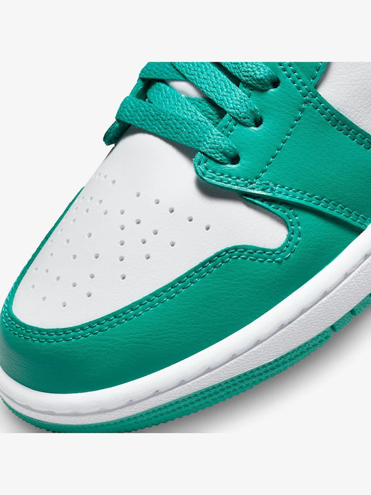 Air  1 Low Damen Sneakers White / New Emerald