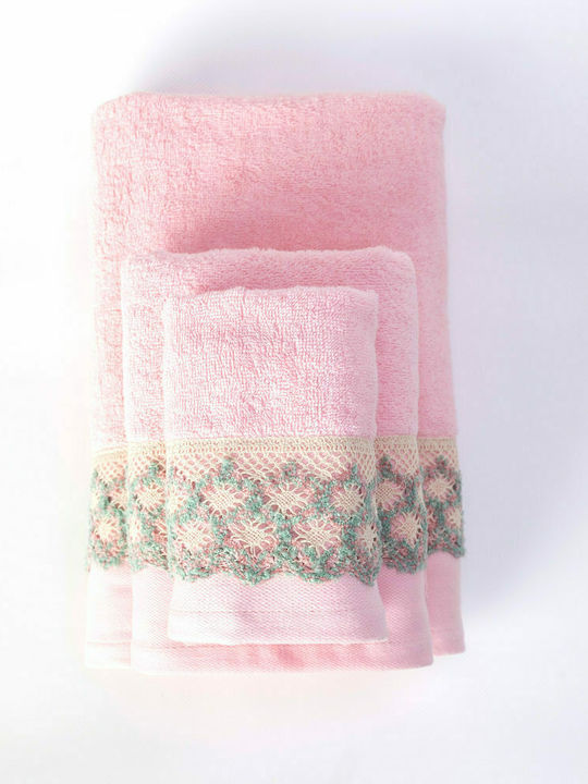 Borea Badetuchset 3Stk Beautiful Pink