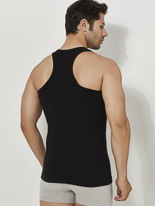 Men's Sleeveless Undershirt Black