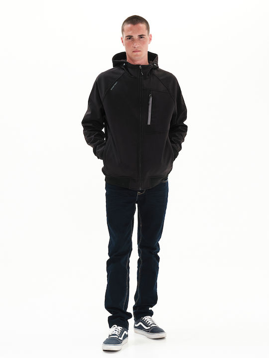 Winter Jacket Waterproof and Windproof Black