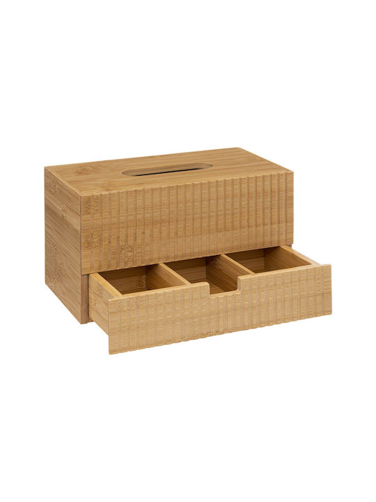 5Five Θήκη για Χαρτομάντηλα Ξύλινη Καφέ 25x13x15cm 174776