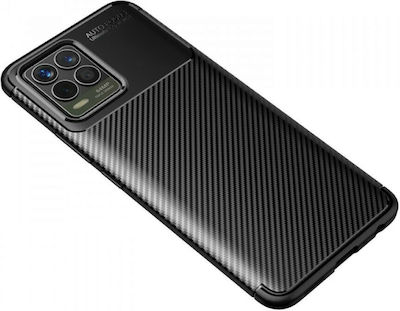 Ancus Autofocus Carbon Fiber Plastic Back Cover Black (Realme 8/8 Pro)