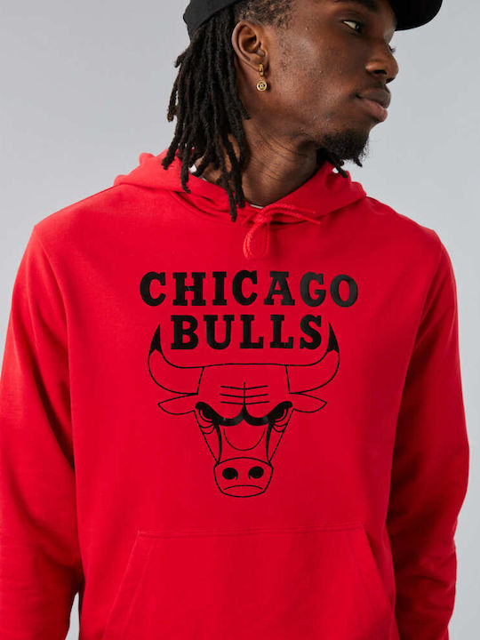 Chicago Bulls Φούτερ με Κουκούλα Κόκκινο