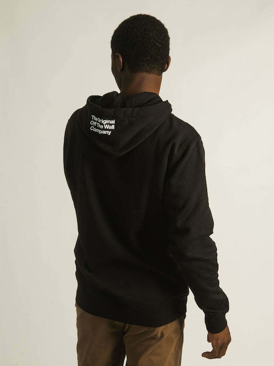 Vans Hi Def Commercia Men's Sweatshirt with Hood and Pockets Black