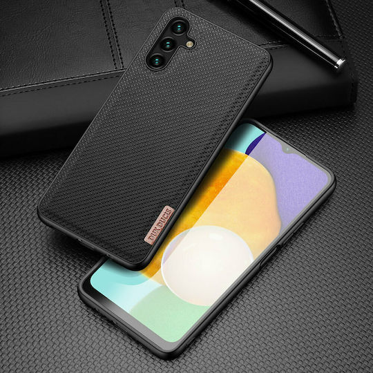 Dux Ducis Fino Umschlag Rückseite Silikon / Stoff Schwarz (Galaxy A13 5G)