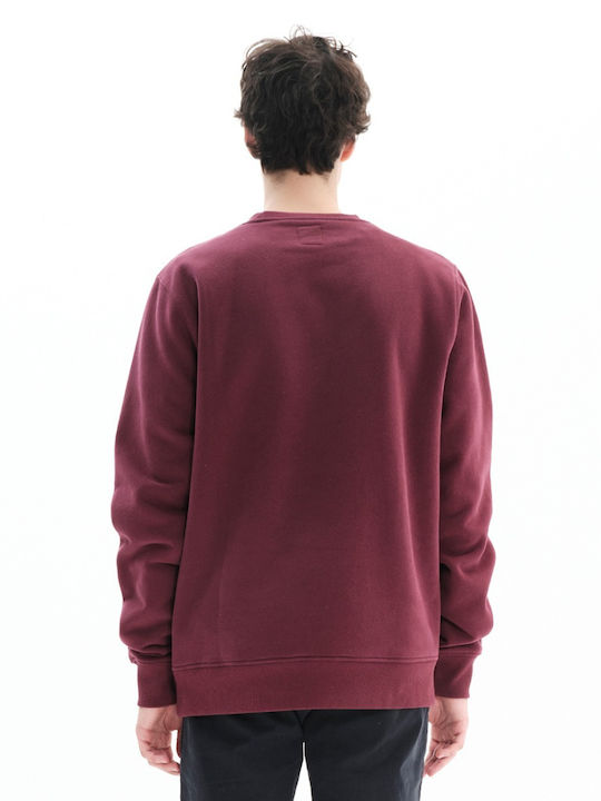 Basehit Men's Sweatshirt with Hood Burgundy