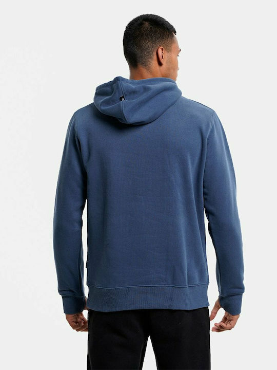 Emerson Herren Sweatshirt mit Kapuze und Taschen Blau