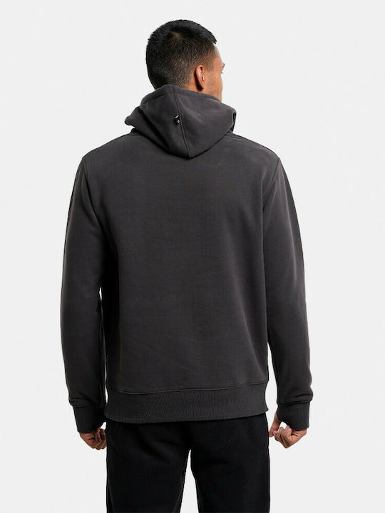 Emerson Men's Sweatshirt with Hood and Pockets Black