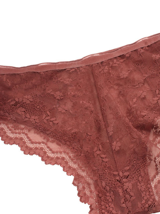 Donna Βαμβακερά Γυναικεία Brazil MultiPack με Δαντέλα Red/Pink/Black/Blue