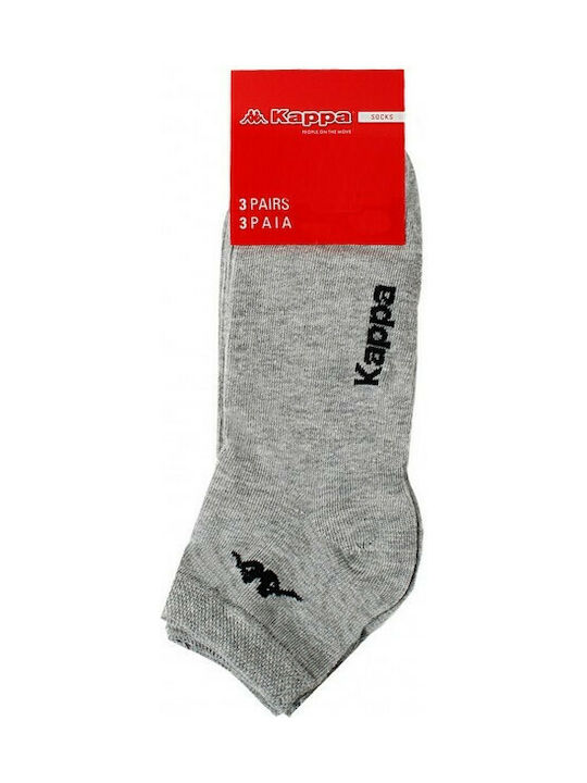 Kappa Herren Einfarbige Socken Gray 3Pack