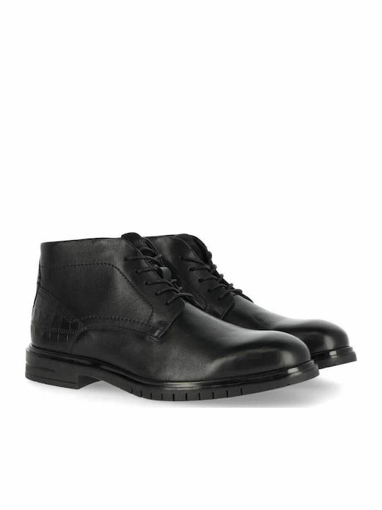 Harvey Leather Black Men's Boots Anatomical