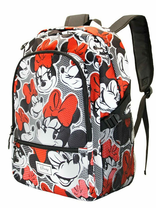 Karactermania Minnie Mouse Lashes School Bag Backpack Elementary, Elementary in Red color