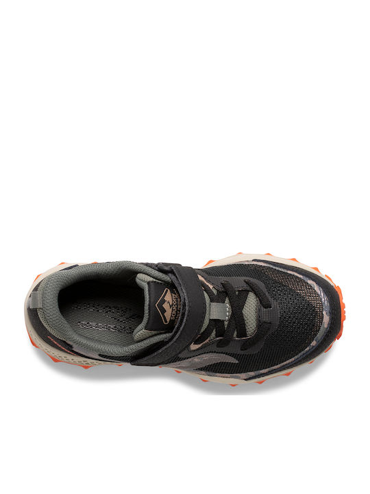 Peregrine 11 Waterproof Kids Sports Shoes Running with Hoop & Loop Closure Black