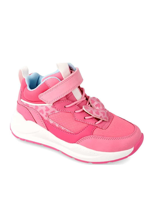 Kids Sneakers High Anatomic with Scratch Fuchsia