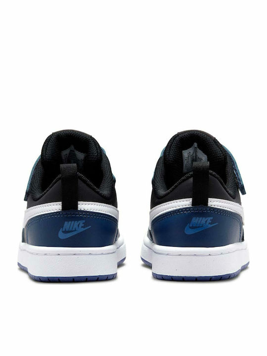 Court Borough 2 Kids Sneakers with Scratch Midnight Navy / Black / Dark Purple Dust / White