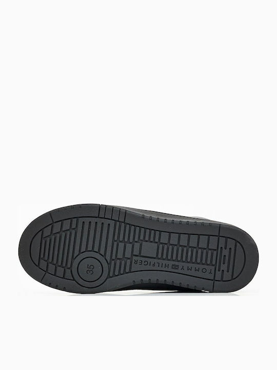 CUT LACE-UP Kids Sneakers Black