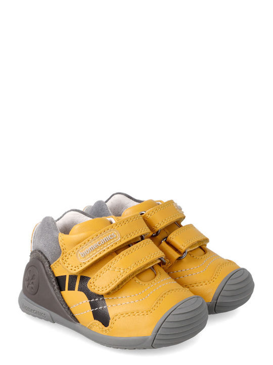 Vigna Παιδικά Sneakers High με Σκρατς Κίτρινα
