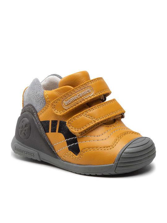 Vigna Παιδικά Sneakers High με Σκρατς Κίτρινα
