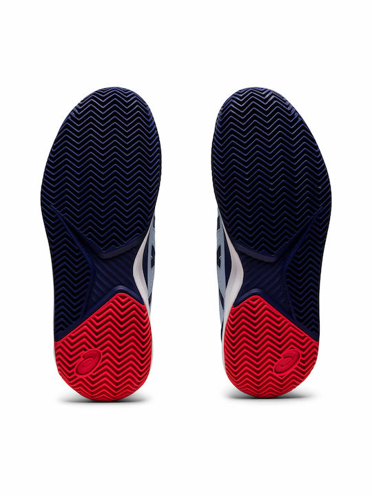 ASICS Gel-Resolution 8 Ανδρικά Παπούτσια Τένις για Χωμάτινα Γήπεδα Soft Sky / Dive Blue