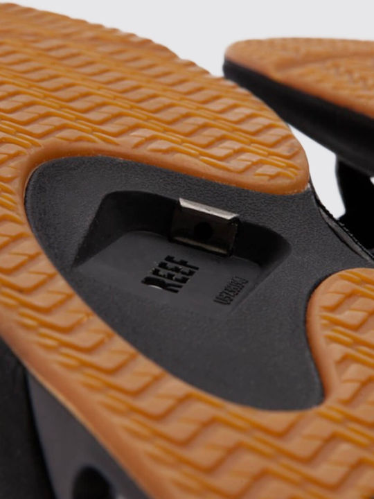 Fanning Ανδρικά Flip Flops Ανατομικά Μαύρα