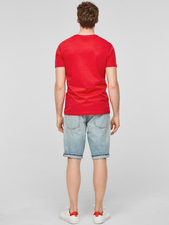 S.Oliver Men's Short Sleeve T-shirt Red 2103401-3118