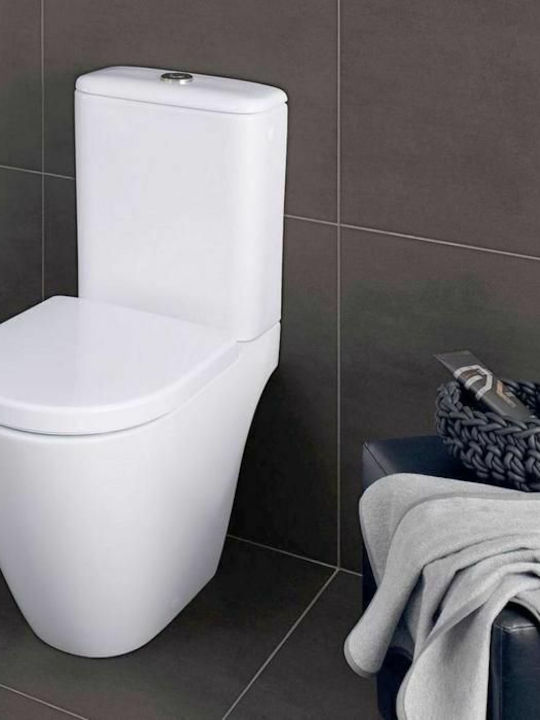 Geberit Icon Λεκάνη Δαπέδου Rimless Χωρίς Κάλυμμα Λευκή