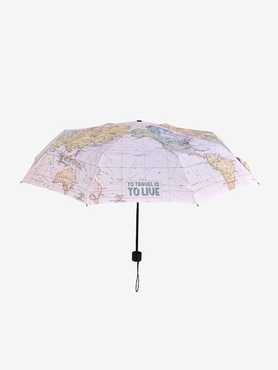 Legami Milano Map Travel Live Umbrella Compact Multicolour