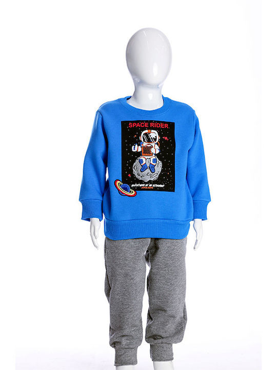 Joyce Kids Sweatpants Set Blue 2pcs