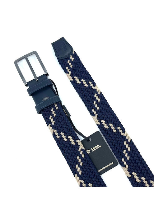 Elastică Curea Bărbați Din material textil Tricotat Albastru marin