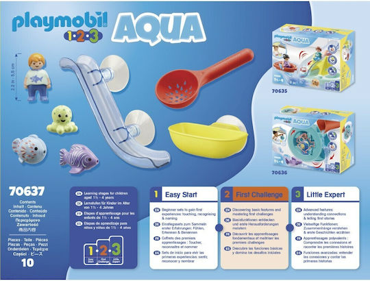 Playmobil 123 Water Slide with Sea Animals for 1.5+ years years old